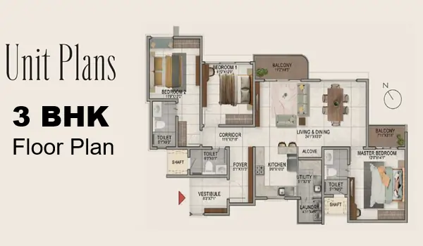 Floor Plan Variants Brigade WTC Devanahalli Floor Plan - 2, 3 and 4 BHK Configurations